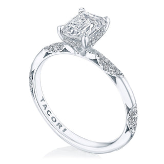 Emerald Solitaire Engagement Ring