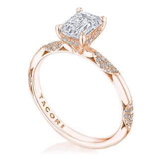 Emerald Solitaire Engagement Ring