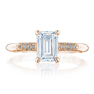 Emerald Solitaire Engagement Ring