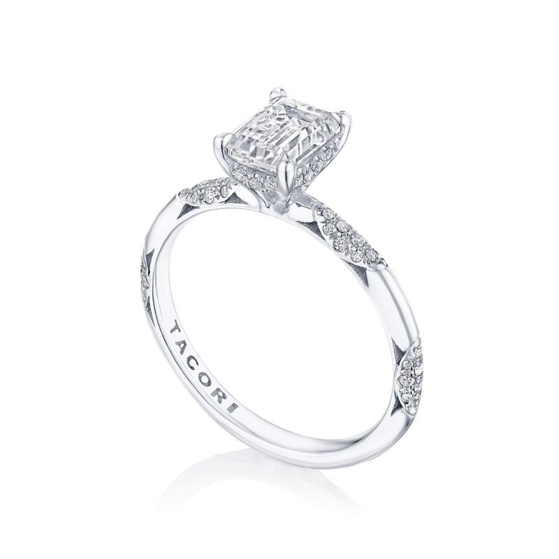 Emerald Solitaire Engagement Ring
