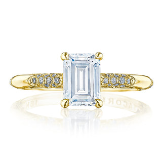 Emerald Solitaire Engagement Ring