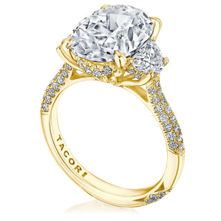 Oval 3-Stone Engagement Ring