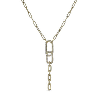 .30CTW DRAMA PAPERCLIP NECKLACE