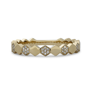 0.13CTW HONEYCOMB RING