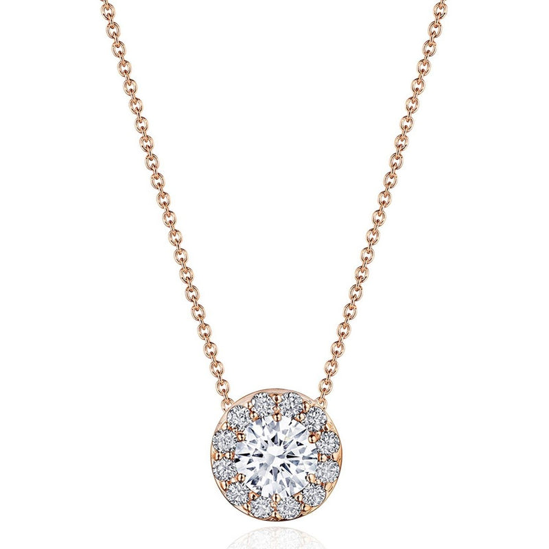 17" Single Bloom Diamond Necklace