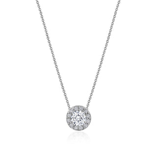 17" Single Bloom Diamond Necklace