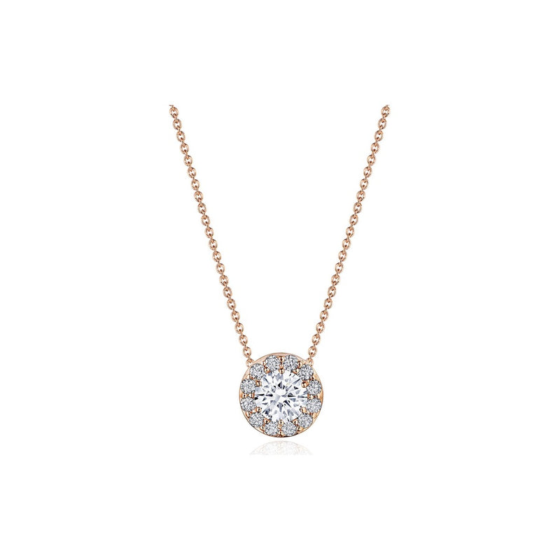 17" Single Bloom Diamond Necklace