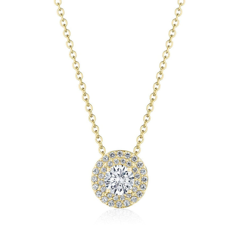 17" Double Bloom Diamond Necklace