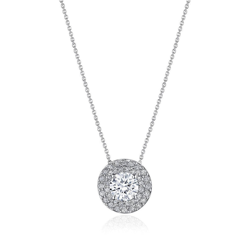 17" Double Bloom Diamond Necklace