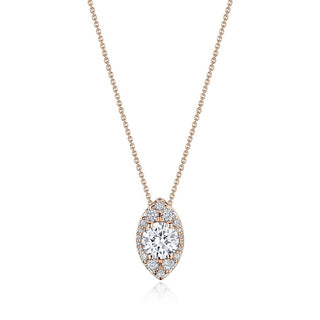 17" Vertical Marquise Bloom Diamond Necklace