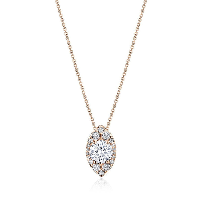 17" Vertical Marquise Bloom Diamond Necklace
