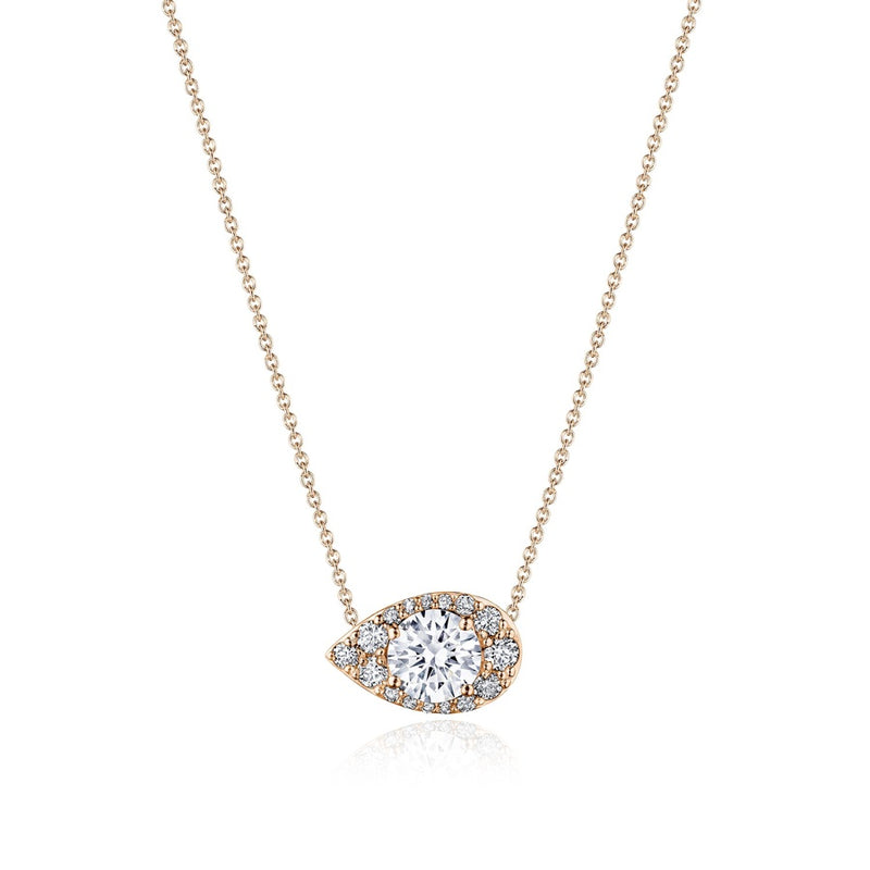 17" Pear Bloom Diamond Necklace