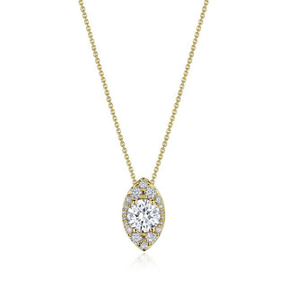 17" Vertical Marquise Bloom Diamond Necklace
