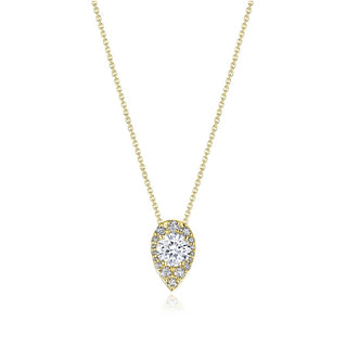 17" Pear Bloom Diamond Necklace