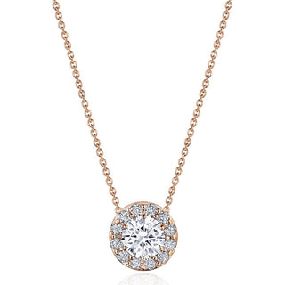 17" Single Bloom Diamond Necklace