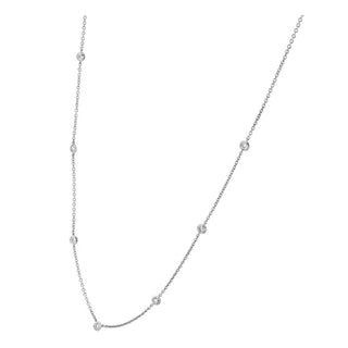 18KW 7=.50CTW SI GH  NECKLACE