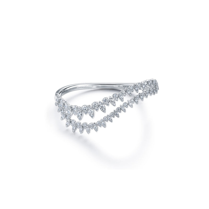 Hearts on Fire Aerial Twisted Dewdrop Bangle HFBAERD03498W-M