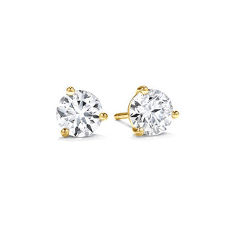 Hearts On Fire Three-Prong Stud Earrings 3SIE01508Y