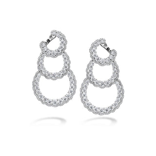 Hearts on Fire Aurora Triple Tier Hoop Earrings HFEAURTT1384PL-C
