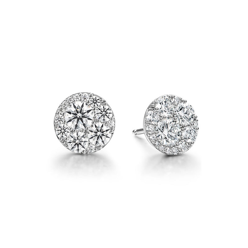 Hearts on Fire Tessa Diamond Circle Earrings HFETESC02048W