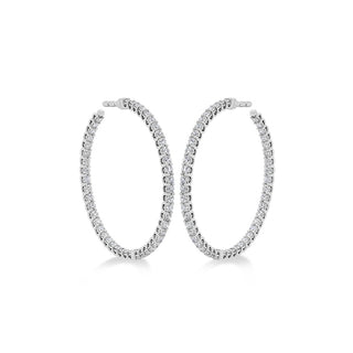 Hearts on Fire Signature Inside Out Hoop HOOPHOFDIO02228W