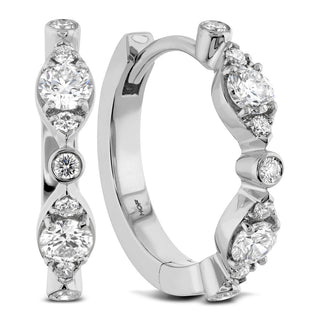 Hearts on Fire Bezel Regal Huggie HFEBREGH00358R