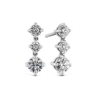 Hearts on Fire Cascade Mini Drop Earrings HFECASMD00948W