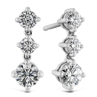 Hearts on Fire Cascade Mini Drop Earrings HFECASMD00948R