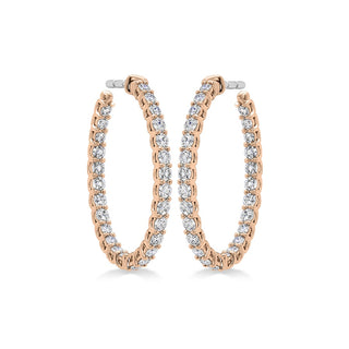 Hearts on Fire Signature Oval Hoop Earrings HOOPSIGO01368R