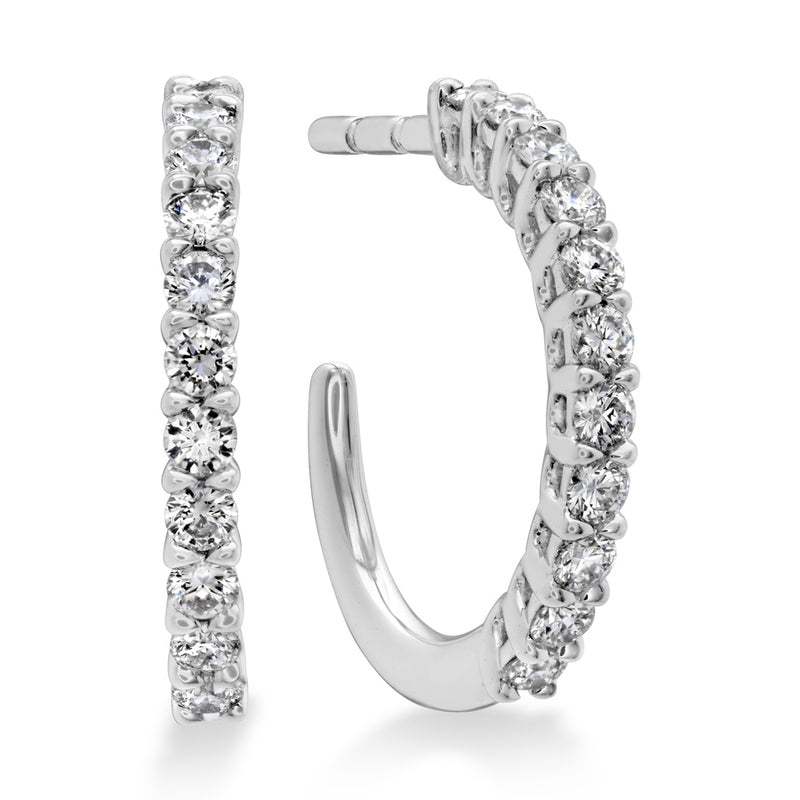 Hearts on Fire Signature Round Hoop Earrings HOOPSIGR00168R