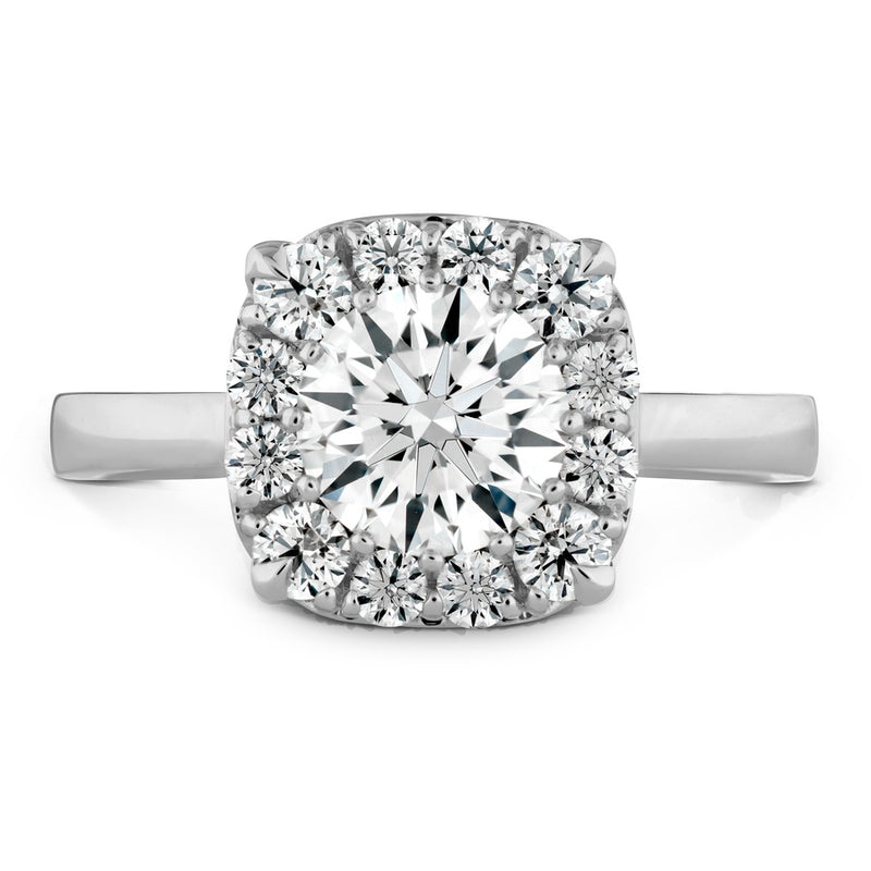 Hearts On Fire Signature Custom Halo Engagement Ring HBSSCH00148WA-C