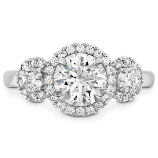 Hearts On Fire Integrity HOF Three Stone Metal Setting Engagement Ring HBSINTHM300428WC-C
