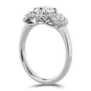 Hearts On Fire Integrity HOF Three Stone Metal Setting Engagement Ring HBSINTHM300428WC-C