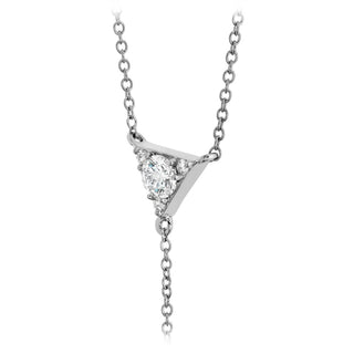 Hearts On Fire Triplicity Triangle Lariat Necklace HFNTRIL00428R
