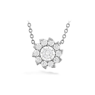 Hearts on Fire Aerial Sol Halo Necklace HFNARSOL01358W