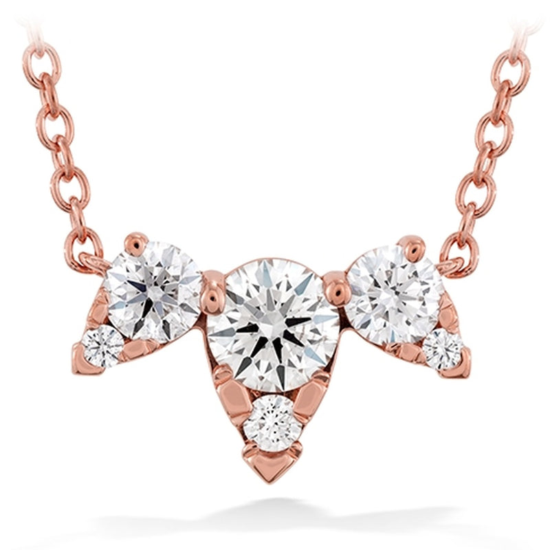 Hearts On Fire Aerial Triple Diamond Necklace HFNAERT00458Y