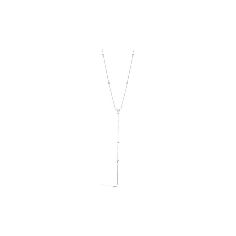 Hearts On Fire Triplicity Triangle Lariat Necklace HFNTRIL00428W