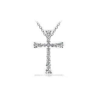 Hearts On Fire Divine Journey Cross Pendant Necklace HFPSC901198W