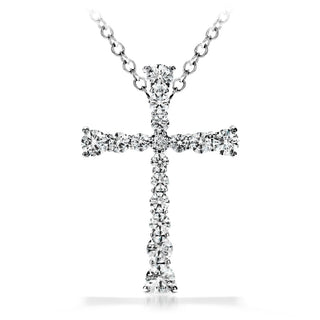 Hearts On Fire Divine Journey Cross Pendant Necklace HFPSC901198Y