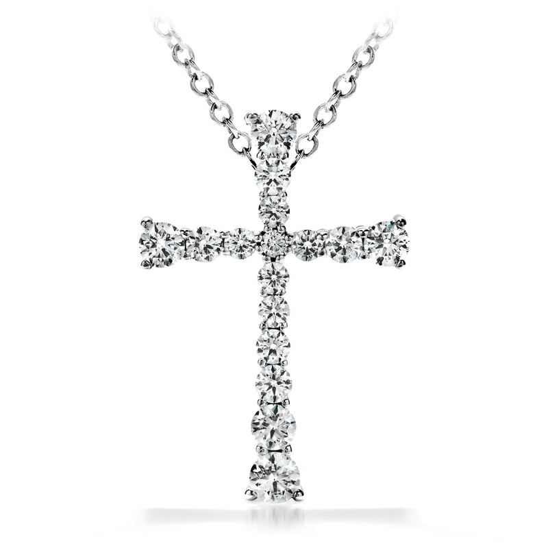 Hearts On Fire Divine Journey Cross Pendant Necklace HFPSC901198Y