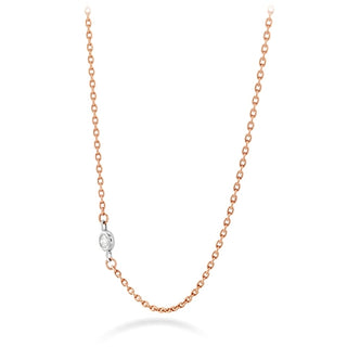 Hearts on Fire Signature Off-Set Single Bezel Necklace HFN1BEZ0028W