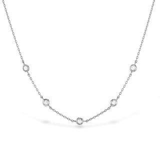 Hearts On Fire Signature Off-Set Five Bezel Necklace HFN5BEZ0088RP