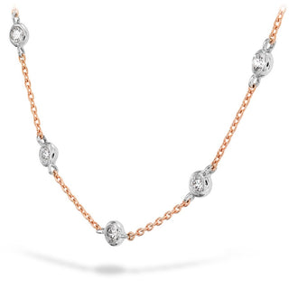 Hearts On Fire Signature Off-Set Five Bezel Necklace HFN5BEZ0088RP