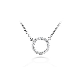 Hearts On Fire Signature Circle Pendant HFPSIGC00128W