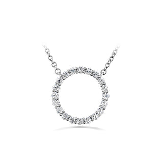 Hearts On Fire Signature Circle Pendant HFPSIGC00408W