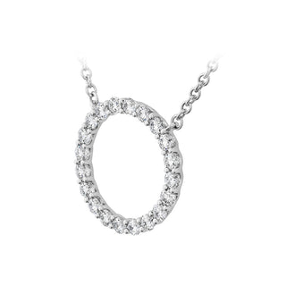Hearts On Fire Signature Circle Pendant HFPSIGC00408W