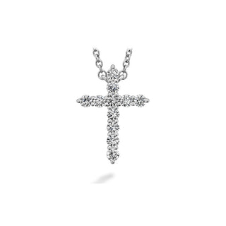 Hearts On Fire Signature Cross Pendant HFPSIGCR00328W