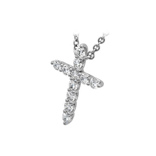 Hearts On Fire Signature Cross Pendant HFPSIGCR00328W
