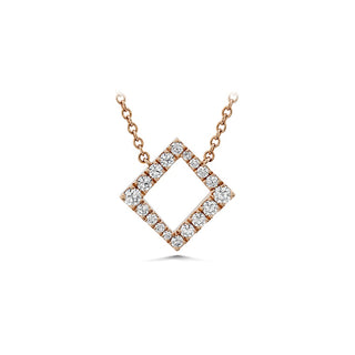 Hearts on Fire Charmed Square Pendant HFPCSQ00288R