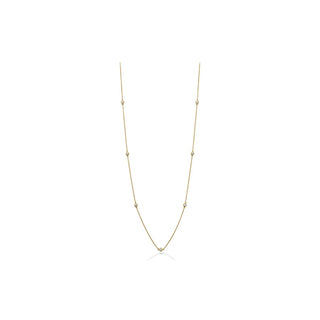 Hearts On Fire Signature Bezel By The Yard 7 Stone Necklace HFNBY7-1318Y-18C